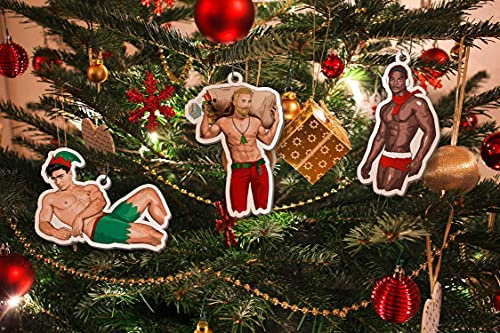 KochDialog erotische Weihnachtsdekoration 10 Stück Anhänger Weihnachtsbaumschmuck sexy Christmasdekoration Das Original Christmas Pinups MenCollection