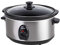 ARTECH Stainless Steel Slow Cooker with 3 Heat Settings - 3.5 Litres, 200W, Ceramic Bowl, Dishwasher Safe Bowl & Lid, Cool-Touch Handles, Easy Clean, Transparent and Toughened Glass Lid
