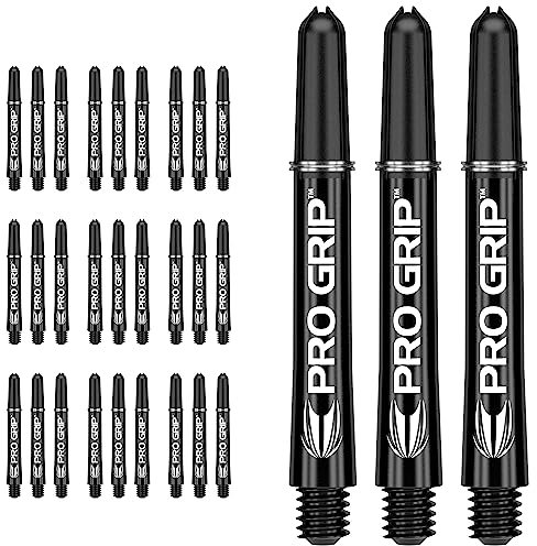 Target Darts 10 x Sätze of Schwarz Pro Grip Dartschäfte Zwischenzeitlich - 30 Dartschäfte Insgesamt