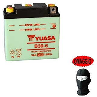 KOMPATIBEL MIT Piaggio Vespa Super (VNC1T) 125 1966-1969 YUASA AKKU BEREITS EINSATZBEREIT B39-6 6V / 7AH BATTERIEN ZUM STARTEN MOTORSPEZIFISCHER FAHRRÄDER