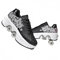Roulette Rollschuhe Mädchen, Sneakers Roller Skateboardschuhe Sneakers mit Rädern Sport Gymnastik Mode Mehrzweck-Kick Roller Schuhe für Jungen Mädchen, Blume Rosa Schwarz, 40 EU