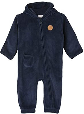 s.Oliver Junior Baby Boys Overall mit Kapuze, Dark Blue, 86