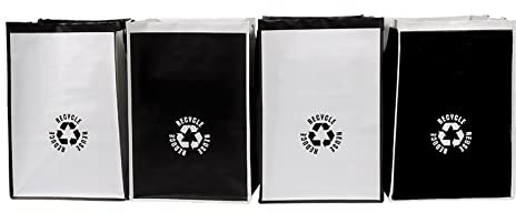 Lily Queen Recycling-Abfalleimer für Küche, Zuhause, Mülleimer, Tasche, Organizer, wasserdichte Körbe, Behälter, 4 Stück