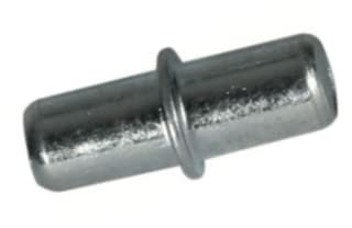 Alusfera Regalbodenträger Einlegeboden Halter - mit einer Teilung in der Mitte - Bodenträger für Einlegeböden aus Glatten Metall - 40 Stück - 7 mm x 16 mm