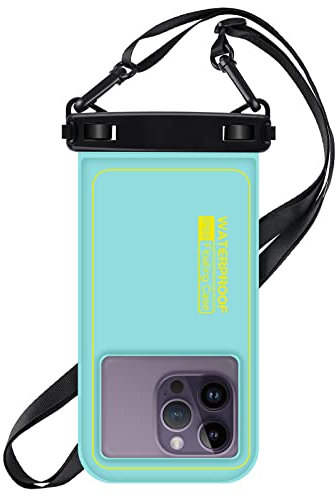 Floating Waterproof Phone Pouch, IPX8 Universal Waterproof Phone Case for Swimming Dry Bag Underwater for iPhone 16 Pro 15 Pro Max 14 13 Samsung S25 S24 S23 Huawei Xiaomi etc, Up to 6.7