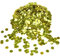 GoldRock Konfetti Rund, 1500 Stück Tischdeko Gold, 1cm Streudeko, Goldene Hochzeit, Glitzer Confetti für Geburtstag, Jahrestag - Konfettikanone