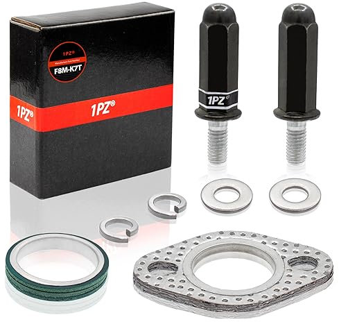 1PZ F8M-K7T ATV Pernos y sellos de escape Junta de escape (negro) para GY6 50cc 70cc 90cc 110cc 125cc 150cc Go Kart ciclomotor Dirt Bike atv