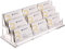 SANRUI Visitenkartenhalter für Schreibtisch, Acryl Visitenkarten Aufbewahrung, Kartenhalter für Business Card Holder, 9 Fächer