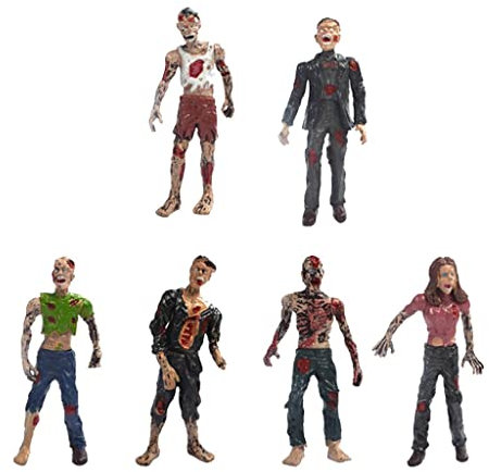 rockible Figuras de Zombies Realistas en Plástico, Set de 6