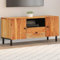 CIADAZ 356869 Meuble TV en bois massif d'acacia 105 x 33 x 46 cm