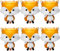 6 Stück Fuchs Folienballon Fuchs Luftballon Tiere Folienballons Waldtiere Geburtstag Deko Safari Geburtstagsdeko