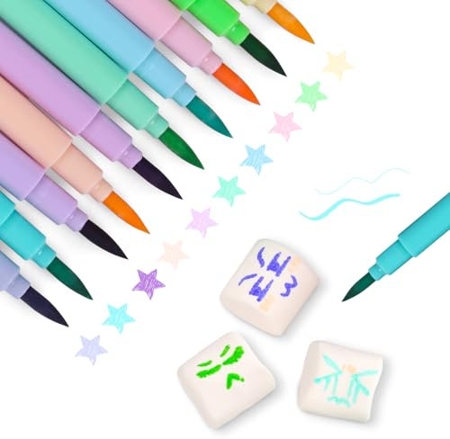 10 Stück Essbare Lebensmittelfarbe Stifte Backen,Fondant Lebensmittel Stift DIY Geburtstag zum Dekorieren Lebensmittelfarbstoffe Gourmet-Schreiber Für Kuchen Kekse Dessert Schokolade (Makaron)