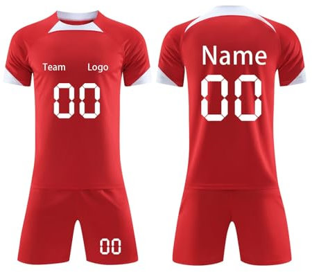 England Football Kit Personalised Jersey for Boys - Customizable Training Shirts, Shorts, Sports Tracksuit for Children and Adults - XL
