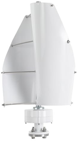 Generatore eolico per assi verticali con controller, generatore di turbina eolica verticale da 500 W (bianco)