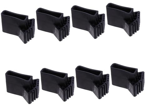 ANDRESLAD 8pcs Folding Ladder Sliding Mat Ladder Foot Covers Sander Block Non Ladder Feet Furniture Leg Pads Non Ladder Pad Non-Skid Feet Covers Versatile Foot Pad Ladder Covers Black Rubber