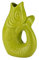Gift Company Vase Carafon Monsieur Carafon Poisson en grès Couleur citron vert 21 x 12 x 31 cm Taille L