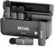 BOYA BY-V4D Mini Wireless Lavalier Mikrofon für iPhone Smartphone, 4 Clip-On Wireless Ansteckmikrofone für Videoaufnahmen Podcast Interview Streaming Vlog YouTube