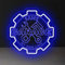 Panneau néon personnalisé pour garage - Nom de garage personnalisé - Lumières néon LED pour garage - Intensité variable - Panneau lumineux personnalisé pour décoration murale de garage