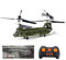BAUBAUPLAY RC Hubschrauber, S026H Ferngesteuertes Helicopter, 2.4G 3CH Zweimotorig Militär Hubschrauber Spielzeug Geschenk für Erwachsene - RTF