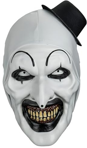 Trick Or Treat Studios Terrifier 2 Art The Clown Deluxe - Maschera per iniezione, multicolore