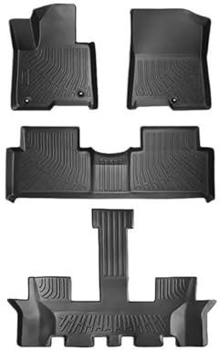 TYSMYXGS Alfombrillas Antideslizantes Alfombrillas Antideslizantes para El Suelo del Coche para Kia para Sorento Modelo Gasoil-eléctrico PHEV 2021-2025 con Alfombrilla para El Maletero(X5)