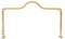 Dettchan Gold Halbmond Lampe Nägel, Wimpernleuchte Faltbare Nail Tech Light Nail Tech LED Nageltisch Lampe, für Beauty-Shops 85 * 50cm