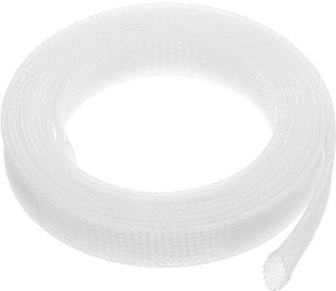 sourcing map Expandable Wire Sleeving, 1 3/16-inch 10ft Cable Sleeve, Clear