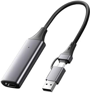 Video Capture Card 4K60HZ 3.0 HDMI to USB C Streaming Device 1080P 60FPS Input Audio Game Recording for Switch PS5 PS4 Xbox TV Stick DSLR Camera iPad MacBook PC Mac OBS Laptop Phone (Same Model 1)