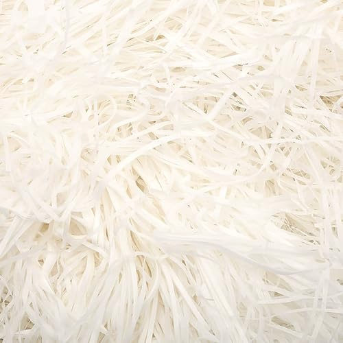 1000g Shredded Tissue Paper, White Shredded Paper for Gift Boxes 1kg Hamper Packaging Filler Basket Shreds Stuffing Filling DIY Gift Baskets Decoration