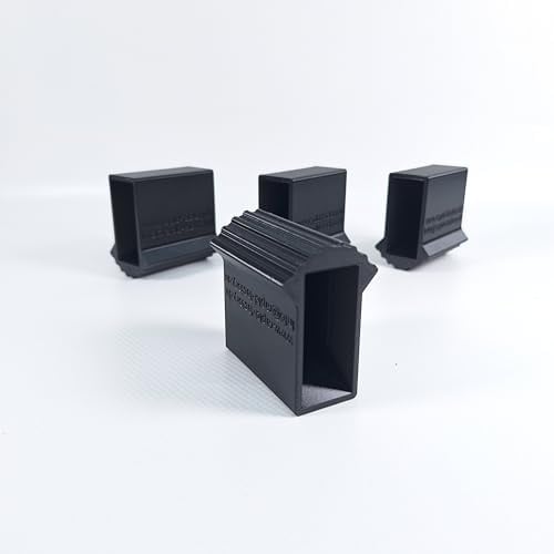 4 Stück Leiterschuhe | Leiterfüße | Leiterfüßchen 50 x 22 mm | Ersatzteil | Ersatzleiterfüße | Ersatzleiterschuhe