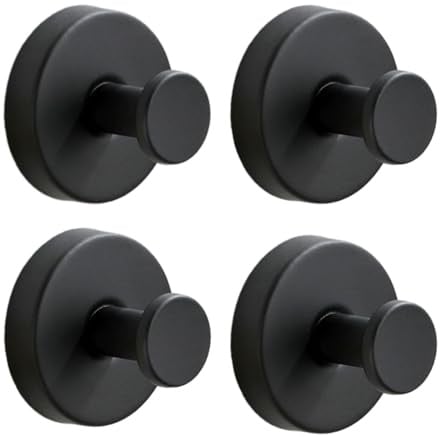 bergxperten ARTENA HOOKS Crochets muraux à ventouses,4 éléments,Capacité de charge de 5 kg, Réutilisables & Multifonctionnels, Sans Perçage, Porte-Serviettes pour Cuisine et Salle de Bain