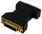 Valueline - Adaptateur Coupleur DVI vers DVI à connecteur DVI-I 24+5 broches Femelle plaque OR