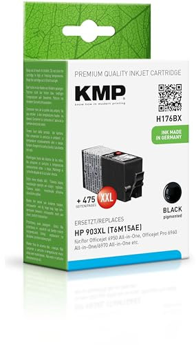 KMP Tintenpatrone passend für HP 903XXL Black (T6M15AE) - H176BX - für HP OfficeJet 6900 Series, 6950, HP OfficeJet Pro 6860 Series, 6868, 695... etc.