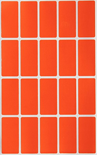 Royal Green Etiquetas adhesivas rectangulares para cables de 40 mm x 19 mm, color naranja (40 mm x 19 mm), paquete de 1000 unidades