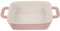 Rectangular Ceramic Baking Dish with Double Handles, Non-Stick Oven Tray for Lasagne, Pies, Casseroles, Microwave and Dishwasher Safe, Pink