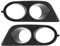 Rückspiegel Abdeckung Für E46 M3-Autoteile Nebelscheinwerfer Blenden Set 2 Stücke Front Stoßstange Foglight Cover Dual Löcher Autozubehör Ersatz Für E46 M3 2001-2006 (Kohlefaser)