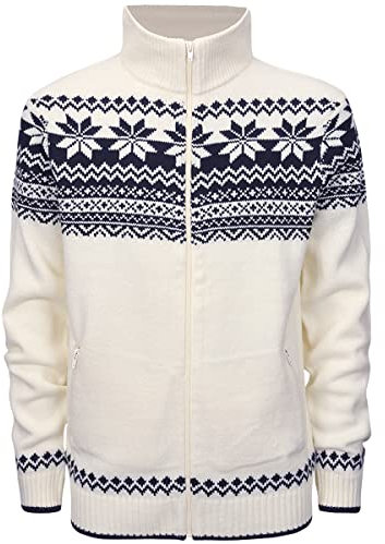 Brandit Norwegian Cardigan, Farbe: White, Größe: 5XL