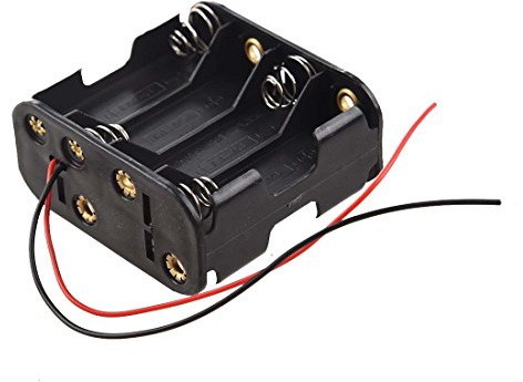 Qwertfeet Support/Boite/boitier de Batterie Noir Pouvoir contenir 8 Piles AA (12v en Tout)