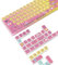 MAMBASNAKE 120 Tasten PBT Pudding Tastenkappen Set,ASA Profil,PBT Farbsublimation,ANSI US Layout für TKL 61 68 87 98 104 108 Mechanische Tastatur,Kompatibel mit Cherry MX Gateron Otemu Kailh Schalter