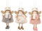 Engel Anhänger Weihnachtsbaum Anhänger, 3 pcs Weihnachtsengel Anhänger Figuren Set Christbaumschmuck Weihnachtsanhänger Hängend Weihnachtsschmuck Weihnachtsbaumschmuck für Weihnachtsdeko