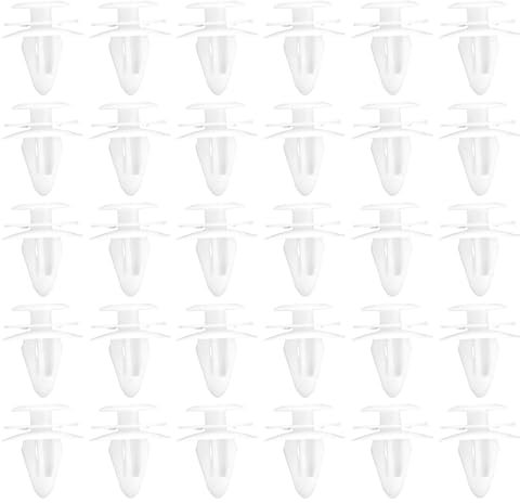 LT Easiyl 30pcs Tailgate Inner Lining Guard Decorative Clips Luggage Compartment Lid Inner Lining Fixing Clips 0155309791 Compatible with Nissan Qashqai White