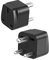 LUKELI UK to India Plug Adapter India Travel Adapter Maldives Plug Adapter for Indian Pakistan Sri Lanka,Burma,Maldives Iraq Nepal Yemen Zambia (Black 2 Pack)