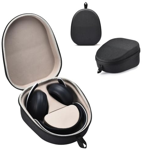 JiangJiangBao Tragetasche für Playstation Pulse Elite Wireless Headset, EVA-Hartschalenkoffer, kompatibel mit Playstation 5 Pulse Elite Kopfhörern und Zubehör, sturzsicher und verschleißfest (Schwarz)
