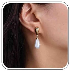 Gold Perlenohrringe Für Frauen Große Perle Tropfen Ohrringe Große Perle Baumeln Ohrringe Hochzeit Ohrringe Braut Ohrringe Metall Teardrop Silber Ohrstecker Vintage Statement Ohrringe Schmuck
