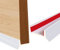 Joint Plinthe Cuisine Profil D’étanchéité pour Socle Cuisine pour Plinthe de 15mm 16mm 17mm pour Bas de Plinthe Sous Placard (Blanc, 2M)