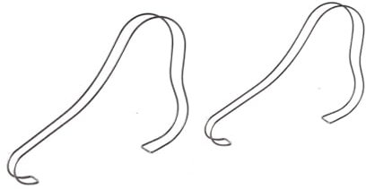 B&NN 2 Stück Edelstahl-Sandalen-Schuhständer, Schuhform-Einsätze, Schuhregal-Halter (Silber)