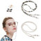 MEGAVOW 2 Stück Brillenkette Damen, Brillenband Damen Brillenbänder Einstellbare Anti Rutsch Brillenschnur Stilvolle Perlen Brillen Kette Brillenhalter Sonnenbrille Kette Maskenkette