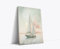 Akinda Art Gallery - Impression sur toile 30 x 40 cm - Tableau de chambre à coucher - Toile verticale - Peinture Voilier - Tableau clair - Art minimal - Mer