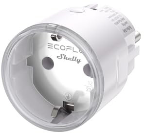 EcoFlow x Shelly Smart Plug, WLAN-Steckdose, Energieüberwachung in Echtzeit & automatische Energiezuteilung, Fernsteuerung per App, kompatibel mit EcoFlow STREAM Serie