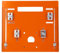 Fockety Plaque de base pour scie circulaire, plaque d'insertion en aluminium 28 x 25 cm pour table de défonceuse avec guide réglable, mini établis de menuiserie, plaque de retournement